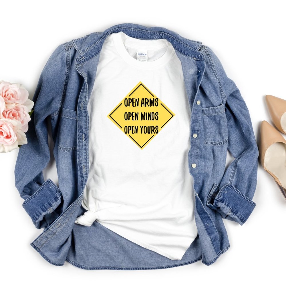 Open Arms-open minds-open yours/ feminist